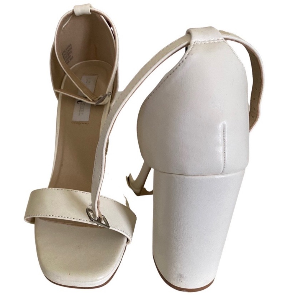 London Rebel  Off White Ladies Sandal Size 9 - Picture 7 of 14